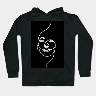 Facing The Wind ( black/white ) Hoodie